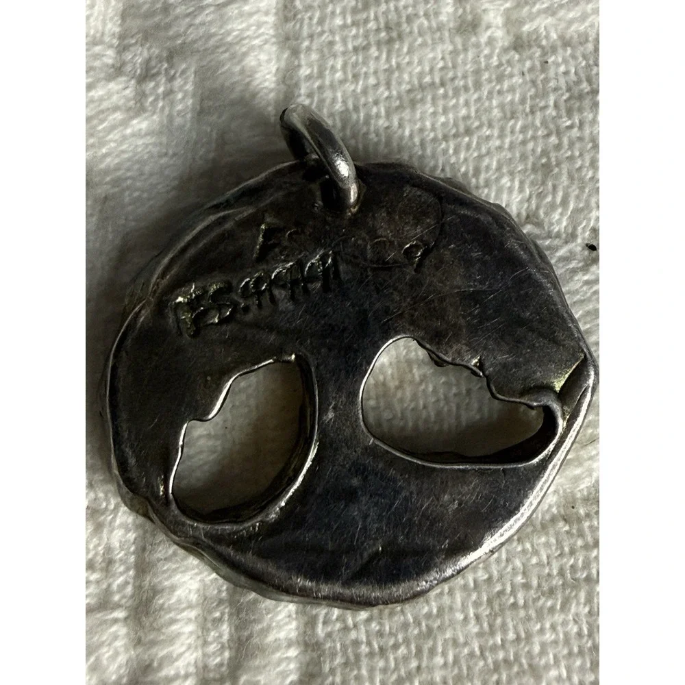 Sterling Silver 999 Celtic Tree Of Life Thick Heavy Pendant Marked CS Or FS